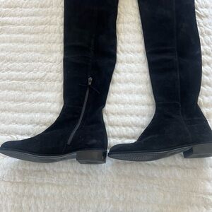 Stuart Weitzman Black, suede, over the knees boots